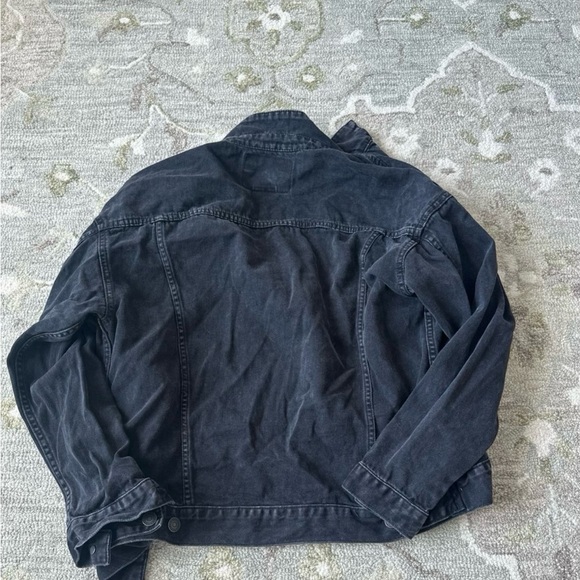 American Eagle oversized Black Jean Jacket - Picture 2 of 2